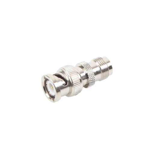 [RFINDUSTRIES_RFT-1230] RF Industries Adaptador en Línea de Conector TNC Hembra a BNC Macho, Níquel/ Oro/ Teflón.