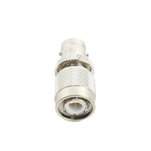 [RFINDUSTRIES_RFT-1231] RF Industries Adaptador en Línea, de Conector TNC Macho a BNC Hembra, Níquel /Oro /Teflón.