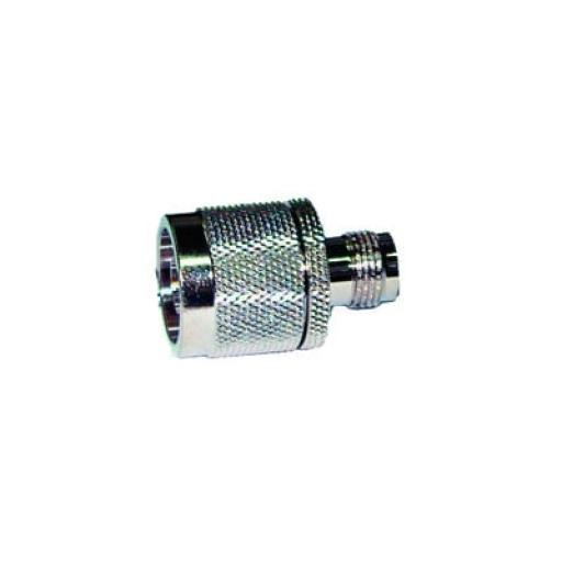[RFINDUSTRIES_RFT-1233] RF Industries Adaptador en Línea de Conector TNC Hembra a N Macho, Níquel/ Oro/ Teflón.