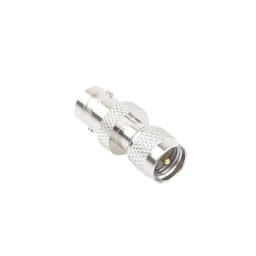 [RFINDUSTRIES_RFU-622] RF Industries Adaptador en Línea, de Conector Mini UHF Macho a BNC Hembra, Níquel/ Oro/ Teflón.