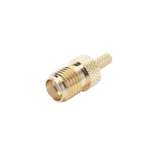 [RFINDUSTRIES_RP-3050-1B] RF Industries Conector SMA Hembra Inverso de anillo plegable para cable RG-174/U, BELDEN 8216.