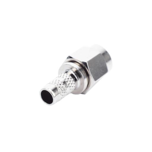 [RFINDUSTRIES_RSA-3000-C1] RF Industries Conector SMA Macho de anillo plegable para Cable RG-142/U.