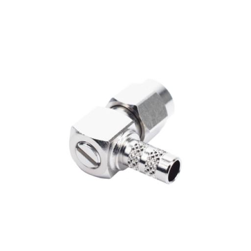 [RFINDUSTRIES_RSA-3010-C1] RF Industries Conector SMA Macho en A/R de anillo plegable para cable RG-142/U.