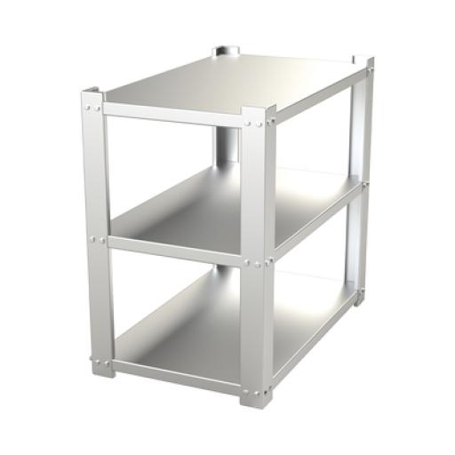 [EPCOM_SYG-180-CH] Epcom Estante Galvanizado de 3 Niveles para 9 Baterías Similares a PL110D12. Compatible  SYG180V2G.