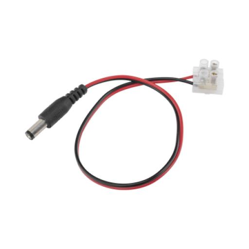 [EPCOM_DC-CORD1] Epcom Cable de Alimentación con Conector Macho a Bloque de Terminal Atornillable / Calibre 18 AWG / Longitud  28.5 cm / Ideal para alimentacion de Cámaras.