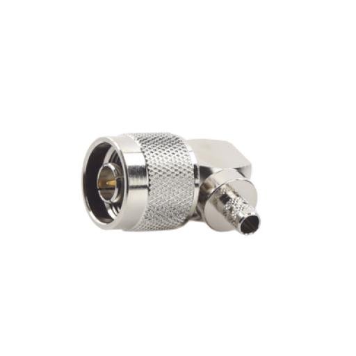 [RFINDUSTRIES_RFN-1009-X-04] RF Industries Conector N Macho en A/R de Anillo Plegable para Cables RG-8/X, LMR-240, Níquel/ Oro/ Teflón.