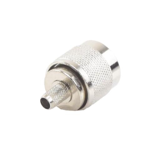 [EPCOM_TT-CON-532] Epcom Conector N Macho para 75 Ohm de Anillo Plegable para cable RG-59, Niquel/ Oro /Teflón.