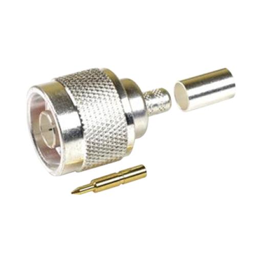[EPCOM_TT-CON-532] Epcom Conector N Macho para 75 Ohm de Anillo Plegable para cable RG-59, Niquel/ Oro /Teflón.