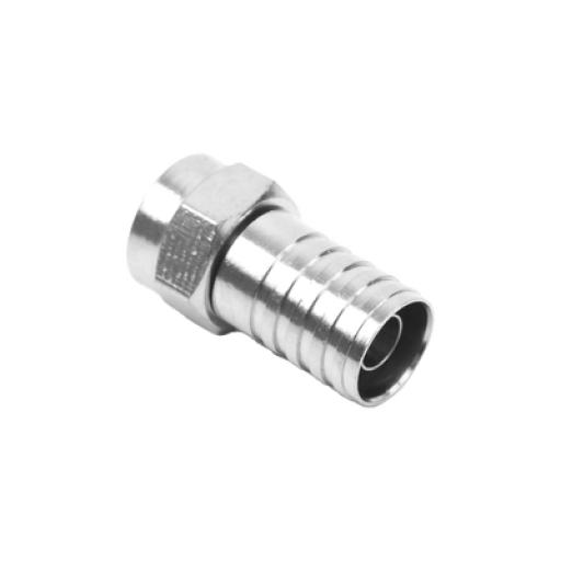 [EPCOM_TT-CON-535] Epcom Conector F Macho, Plegable de Doble Blindaje para cable RG-59, Cuerpo de Bronce Niquelado.