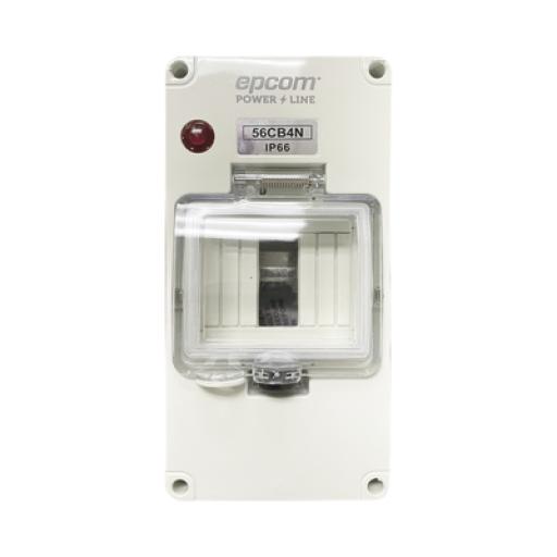 [EPCOM_F56CB4N] Epcom Gabinete Plástico para Exterior IP66 para Riel Din