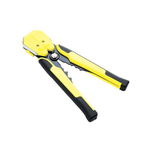 [EPCOM_JX-1301] Epcom Pinza multifuncional Pelacables, con terminal de pestaña, prensado automático de color amarillo.
