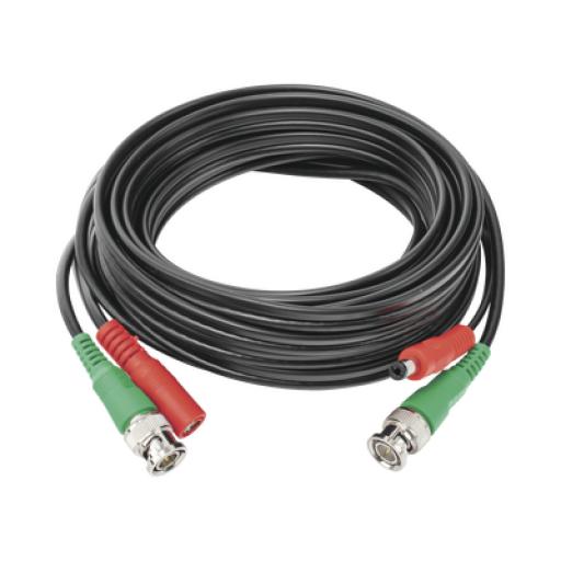 [EPCOM_DIY-5M-HD] Epcom Cable Coaxial Armado con Conector BNC (Video) y Alimentación / Longitud de 5 mts /, Optimizado para Cámaras 4K / Uso en Interior