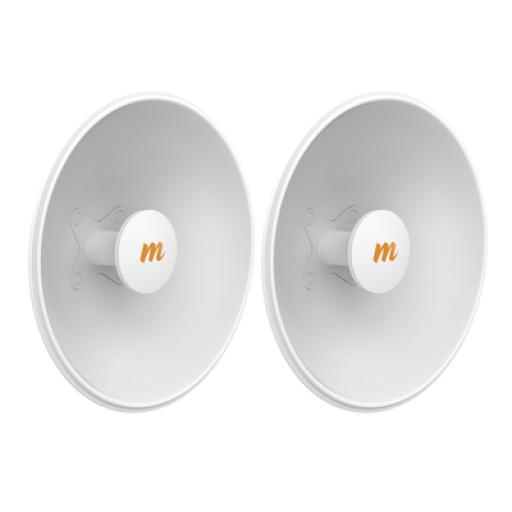 [MIMOSANETWORKS_N5-X25-2PACK] Mimosa Networks Antenas Modulares Dual Slant, 4.9 - 6.4 GHz, Dimensiones (42.9 cm), Apertura 45 ° Ganancia de 25 dBi, Diseñada para radio C5x
