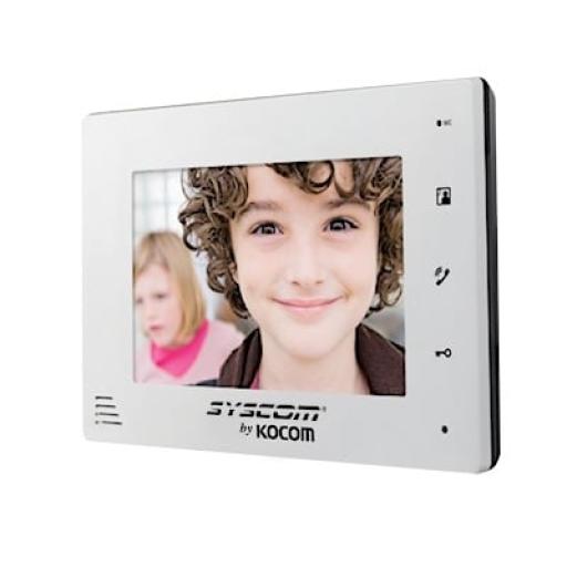 [KOCOM_KCV-D372-MW] Kocom Monitor Adicional en Color Blanco