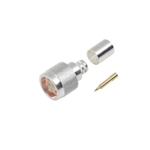 [RFINDUSTRIES_RFN-1006-3I] RF Industries Conector N Macho de Anillo plegable para cables LMR-400, 9913, CNT-400, RG8/U-SYS, RFLASH-1113, 8214.