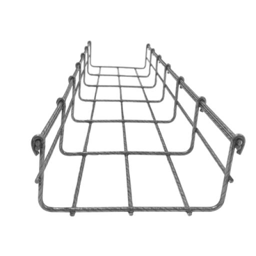 [CHAROFIL_MG-50-932BM] CHAROFIL Charola tipo malla 66/150 mm BIMETÁLICA para Instalación en Exterior o Interior, Extrema Resistencia y Durabilidad. Hasta 157 cables Cat6 (Tramo de 3 metros)