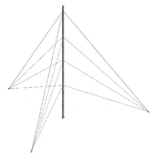 [SYSCOMTOWERS_KTZ-35E-003] SYSCOM TOWERS Kit de Torre Arriostrada de Piso de 3 m Altura con Tramo STZ35 Galvanizado Electrolítico (No incluye retenida).