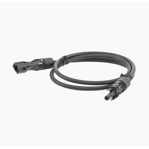 [EPCOM_CBLMC41MBLK] Epcom Cable Fotovoltaico 1 m, Negro, Calibre 10 AWG con Terminales MC4 en Ambos Extremos
