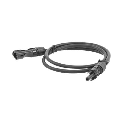 [EPCOM_CBLMC41MBLK] Epcom Cable Fotovoltaico 1 m, Negro, Calibre 10 AWG con Terminales MC4 en Ambos Extremos