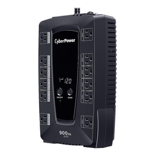 [CYBERPOWER_AVRG900LCD] CyberPower UPS de 900 VA/480 W, Topología Línea Interactiva, Entrada 120 Vca NEMA 5-15P, Tipo Gabinete Compacto, Con 12 Tomas NEMA 5-15R