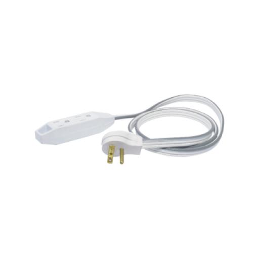 [SURTEK_SYS-136051] Surtek Extension electrica plana de 1 metro con clavija aterrizada.