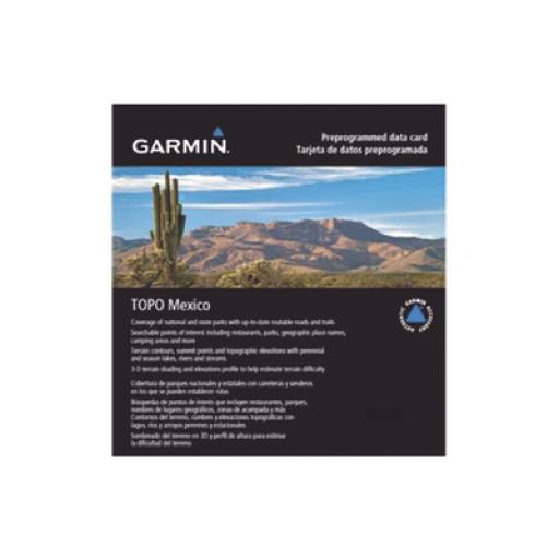 [GARMIN_10-C1099-00] Garmin Mapa topográfico de todo México, contienen información de terreno, elevación, cumbres, ríos, lagos y arroyos.