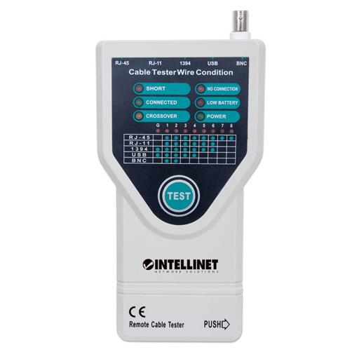 [INTELLINET_780094] Intellinet 5-in-1 Comprobador de cables UTP/STP Gris