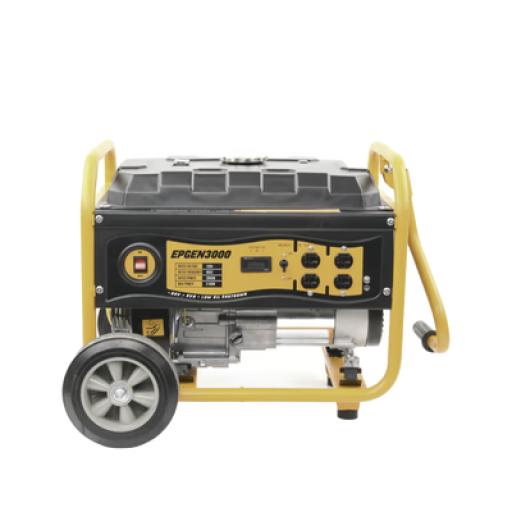 [EPCOM_EPGEN3000] Epcom Generador a Gasolina 3kW, Jaula con Ruedas para Fácil Traslado