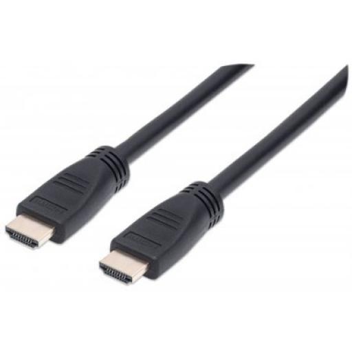 [MANHATTAN_353977] Cable HDMI de alta velocidad con Ethernet Manhattan 10 M.