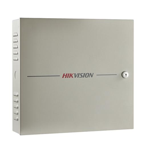 [HIKVISIONDIGITALTECHNOLOGY_DS-K2604T] Hikvision Digital Technology Controlador de Acceso / 4 Puerta / 8 Lectores Huella y Tarjeta / Integración con Video / 100,000 Tarjetas / Incluye Gabinete y Fuente de Alimentación 12Vcc/8A / Soporta batería de respaldo
