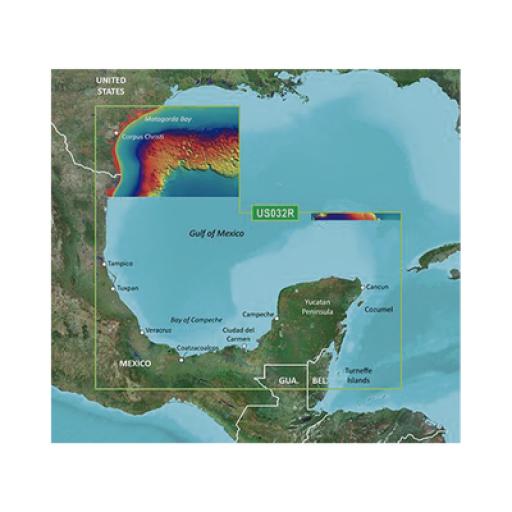 [GARMIN_10-C0733-00] Garmin Mapa VUS032R Sur del Golfo de México.