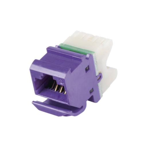 [SIEMON_MX608] Siemon Jack MAX UTP Categoría 6, Estilo 110, Montaje Angulado, Color Violeta