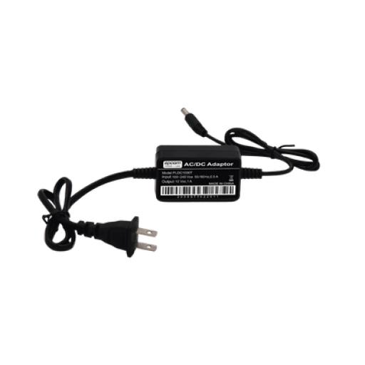[EPCOM_PL-DC-1000T] Epcom Adaptador de Pared de 12Vcc @ 1 A con cable y clavija Nema 1-15 / 0.5 metros a la toma de alimentación / 0.5 metros a la conexión del dispositivo