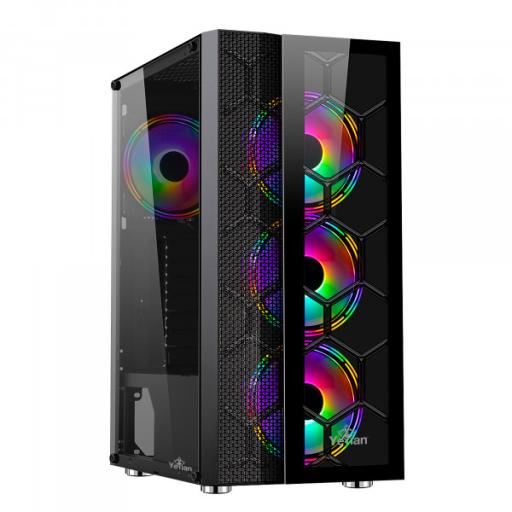 [YEYIAN_YCH-7S3V-01BK] Gabinete Gaming Yeyian Case Rapture Series 2500 Midi-Tower