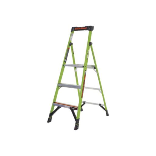 [LITTLEGIANT_MIGHTYLITE-5-IA] Little Giant Escalera de Aluminio + Fibra de Vidrio de 1.5m con Soporte para Herramienta. !La Más Liviana del Mundo! (SKU 15365-001).