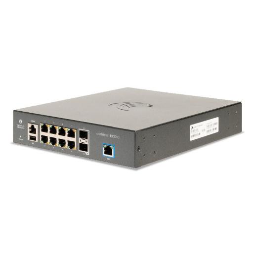 [CAMBIUMNETWORKS_MX-EX1010XXA-0] Cambium Networks Switch cnMatrix EX1010  de 8 puertos Gigabit Ethernet y 2 SFP, Capa 2,  gestión en la nube