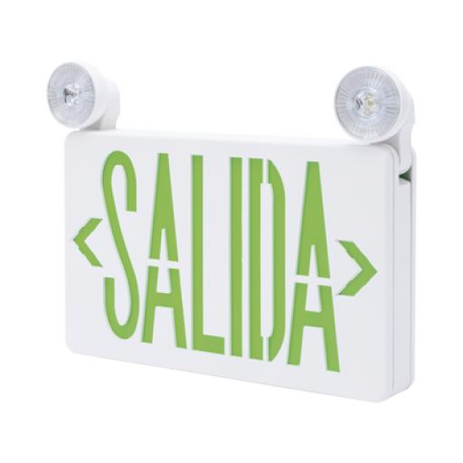 [SFIRE_SFKDC860] SFire Letrero de Emergencia LED DUAL de SALIDA con Luz de Emergencia/Montaje Universal (pared, lateral o Techo)/Batería de Respaldo Incluida