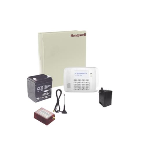 [HONEYWELLHOMERESIDEO_VISTA48MN02] HONEYWELL HOME RESIDEO (2 Años 4GLTEM/5G ILIMITADO INCLUIDO)  Kit Vista48LA con comunicador 4GLTEM/5G MN01, Teclado, Gabinete, Batería y Transformador