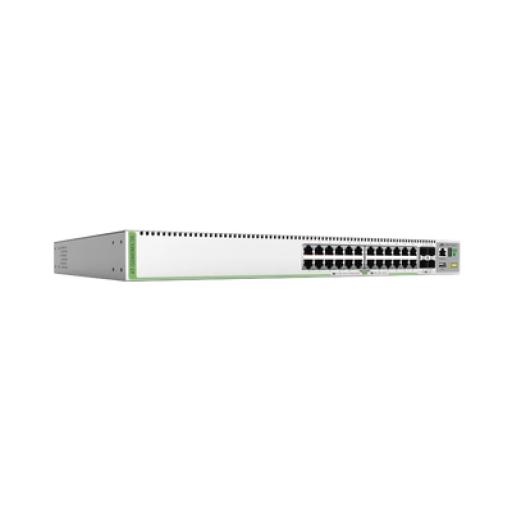 [ALLIEDTELESIS_AT-GS980MX/28-10] Allied Telesis (GS980MX / 28) Switch Stack L3, 24 puertos 10/100/1000-T, 4 Puertos SFP+ 10G, Fuente de poder fija