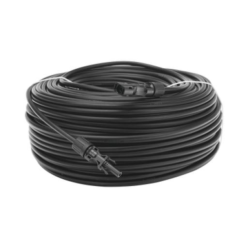 [EPCOM_CBLMC4HM100BLK] Epcom Cable Fotovoltaico 100 m, Negro, Calibre 10 AWG con Terminales MC4 en Ambos Extremos