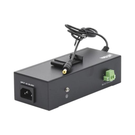 [WI-TEK_WI-PS302G-UPS] WI-TEK Inyector PoE industrial / Con UPS No-Break / Cuenta con 2 Puertos Gigabit (1 PoE 24/48V pasivo) / Salida DC 12V