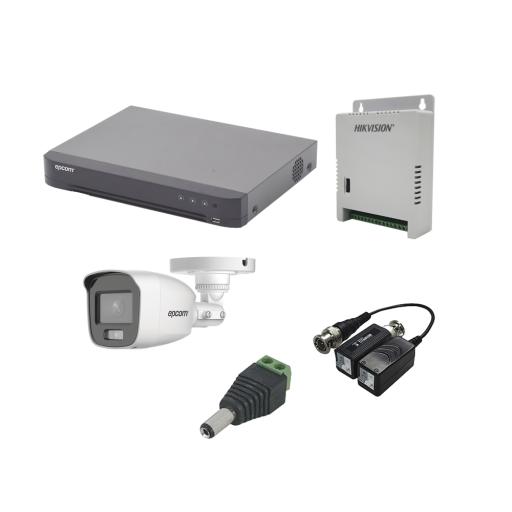 [EPCOM_KEVTX8T8BG/A] Epcom KIT TurboHD con Audio 1080p / DVR 8 Canales / 8 Cámaras Bala (exterior 2.8 mm) / Transceptores / Conectores / Fuente de Poder / AUDIO POR COAXITRON