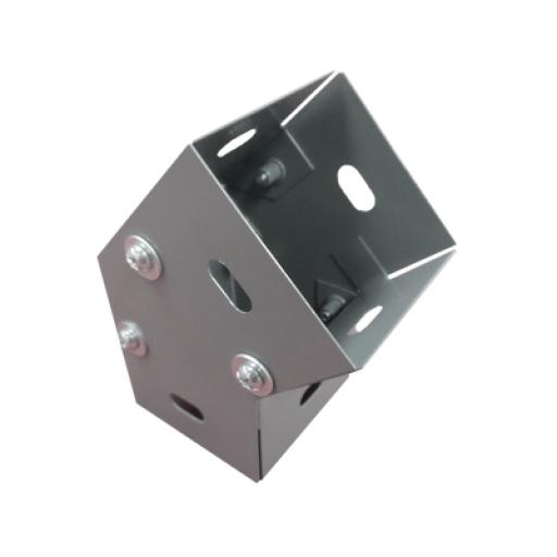 [CHAROFIL_CH-DCH45100L] CHAROFIL Derivación codo horizontal de 45 grados 100 X 100 mm, fabricado en lámina de acero al carbón