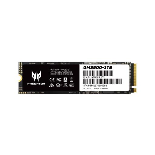 [PREDATOR_BL.9BWWR.102] UNIDAD SSD PREDATOR GM3500 1TB M.2 NVMe Gen3X4 3400MB/S (BL.9BWWR.102)