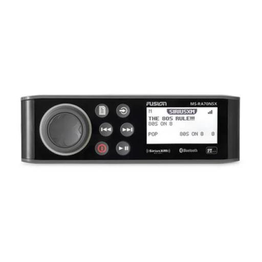 [GARMIN_10-01516-30] Garmin Estéreo marino Fusion MS-RA70NSX, con pantalla monocroma, puerto NMEA 2000 y USB 