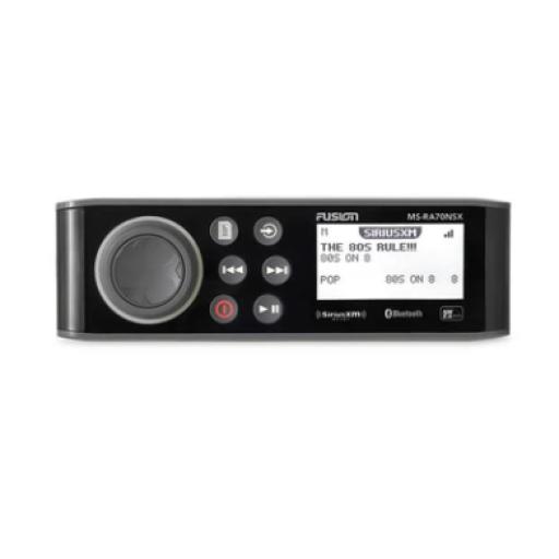 [GARMIN_10-01516-30] Garmin Estéreo marino Fusion MS-RA70NSX, con pantalla monocroma, puerto NMEA 2000 y USB 