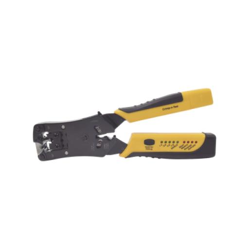 [EPCOM_EP376C] Epcom Pinza 3 en 1: Pelacables/ Terminado/ Probador para UTP. Enchufe Modular de Prueba para RJ45/RJ11/RJ22.