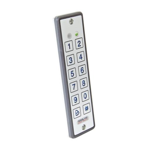 [ROSSLARESECURITYPRODUCTS_EY-C60N] Rosslare Security Products Lector ultra delgado de proximidad con teclado, capacidad de lectura de tarjetas ROSSLARE y HID, 125 Khz