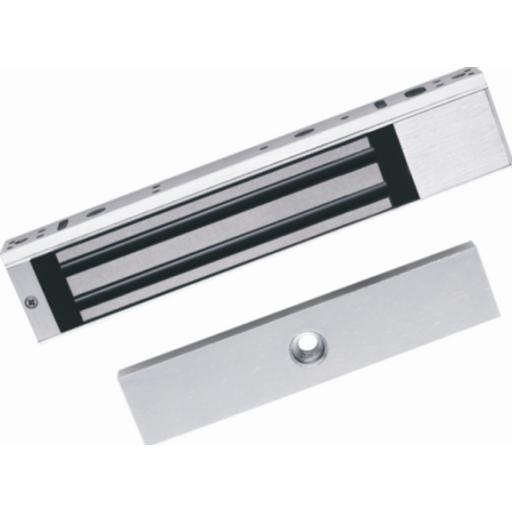 [HIKVISIONDIGITALTECHNOLOGY_DS-K4H258S] Hikvision Digital Technology Chapa Magnética de 617 Lbs (280 Kg) / Montaje en Puerta Normal o de Vidrio / Certificado CE /  Uso en Interior / Indicador LED / Magnetismo Anti-residual