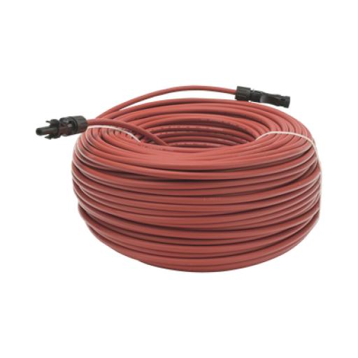 [EPCOM_CBLMC4HM100RED] Epcom Cable Fotovoltaico 100 m, Rojo, Calibre 10 AWG con Terminales MC4 en Ambos Extremos